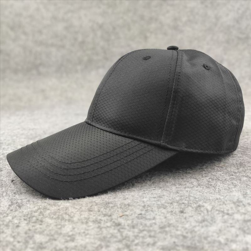 Stiff and Stylish Extended Brim Big Head Circumference Baseball Cap Solid Color Simple Casual Style European and American Deepened Cap