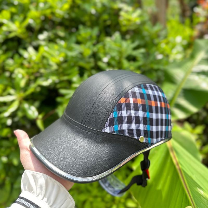 Bike Electric Vehicle Baseball Helmet Adult Motorcycle Half Helmet Summer Motorcycle Helmets Electric Vehicle Helmet Sunshade and Rainproof