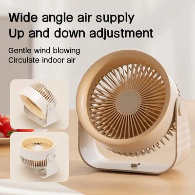 New Home Air Circulation Fan 3600mAh Rechargeable Desk Wall Fan Air Conditioning 4 Speeds Ventilator For Bedroom Kitchen Office