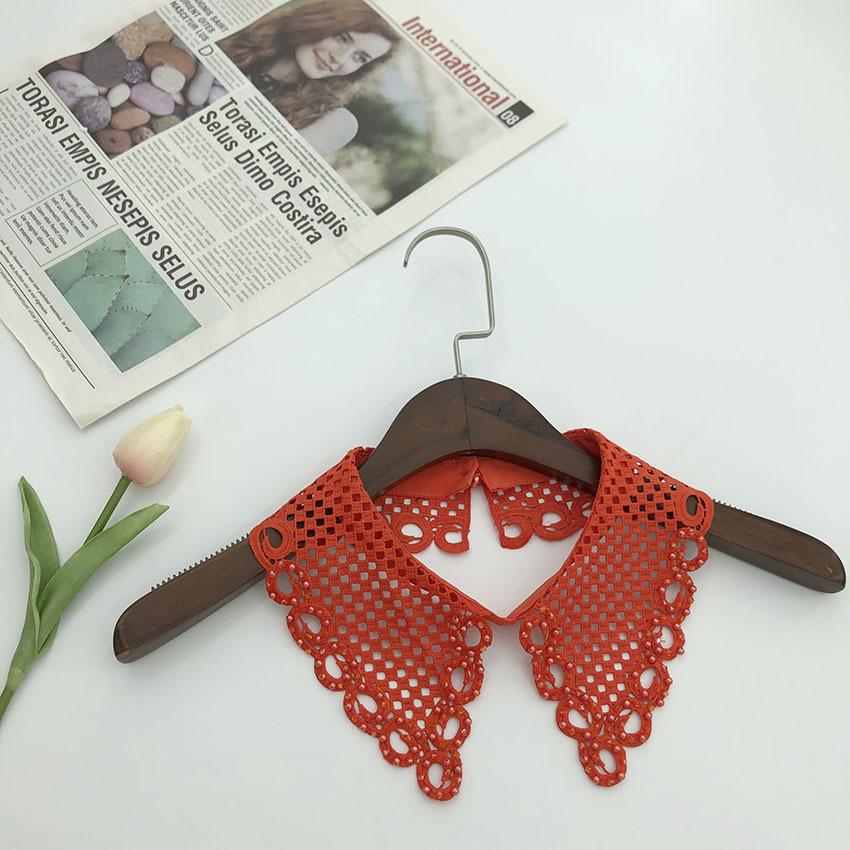 Grid Fake Collar, Water-Soluble Embroidery, Hand-Sewn Nail Beads, Embroidery, Women'S Clothing, White, Fashion Trend, Fake Collar.