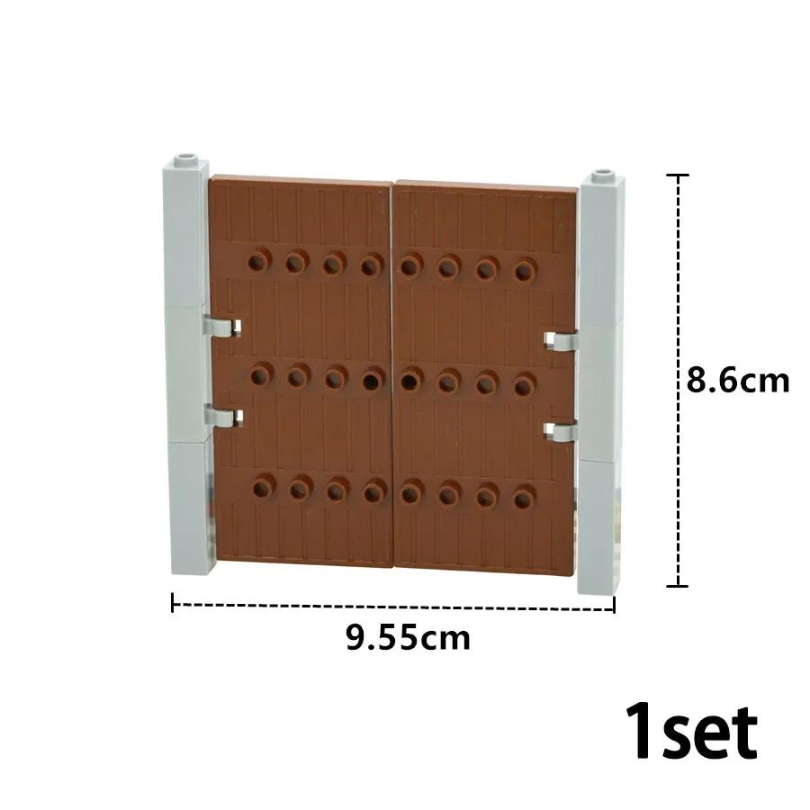 MOC City Friends House Parts Fence Stairs Ladder Gate Building Blocks Door Window Figures Garden Leduo DIY Accessories Bricks