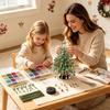 Crystal Bead Christmas Tree DIY Making Kit Desktop Decor Handmade Beaded Xmas Tree Sparkling Tabletop Ornament Christmas Gift