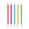 10Pcs Candy Farbe Nail art Stifte Set Doube-Ended Nagel Punktierung Stifte Nagel Silikon Carving Stifte Maniküre Werkzeuge
