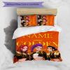 3pcs KPop Demon Hunters7 Cover Set - Personalized Name, HD Printed Bedding with 1 Cover and 2 Pillowcases - Perfect for Home Decor, Easy Care