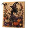 Happy Halloween Atmosphere Decor Ghost Faux Pearl Art DIY Kit Spooky 3D Bead Unique Home Painting Crafts Gothic Wall for Adults Beginners Decorative