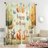 2pcs, 2D FLAT PRINTING Curtains (Without Rod) Birthday Meadow Modern Curtain Modern Yarn Curtains Decorations For Home Ldeal for
