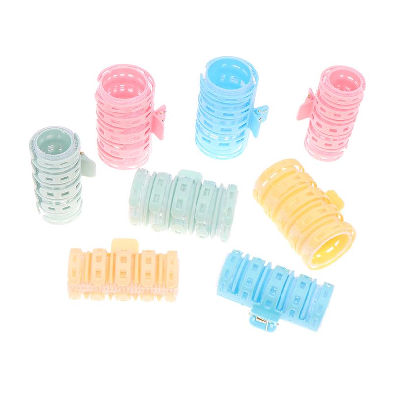 2Pcs Self-Adhesive Bangs Curlers Lazy Spiral Hair Bangs Roll Curler Plastic No Heat Air Diy Hair Curling Styling Tools