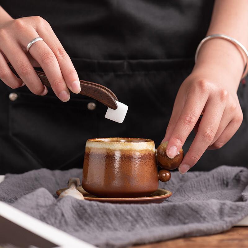 OLOEY Retro Ceramic Kiln-Glazed Coffee Set