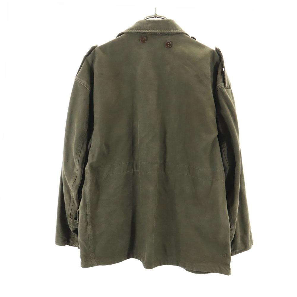 DUTCH ARMY 60s Vintage Field Jacket 88x92 Khaki Military Men's Used