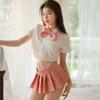 Sleeping love underwear sexy split student dress JK uniform top plaid pure desire pleated skirt suit flirting