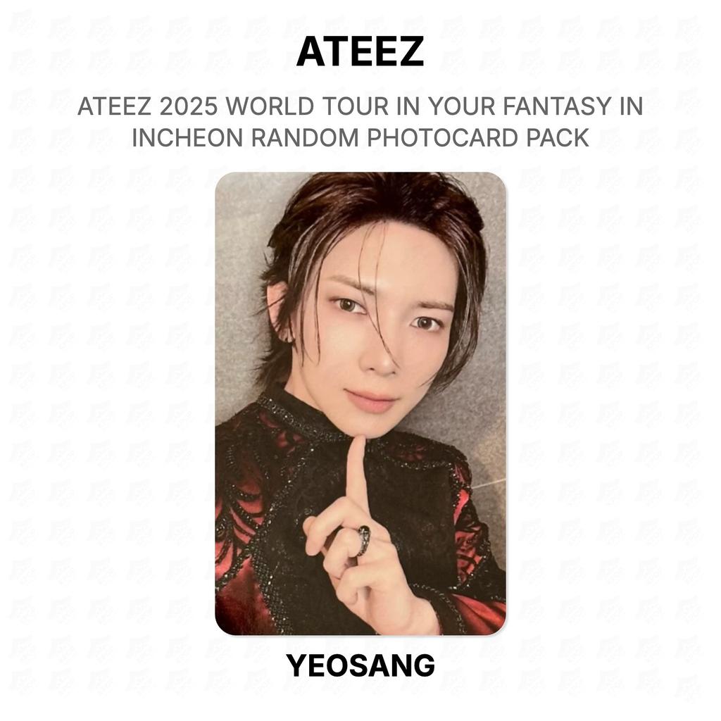 ATEEZ 2025 WORLD TOUR IN YOUR FANTASY IN INCHEON RANDOM PHOTOCARD PACK Official Photocard