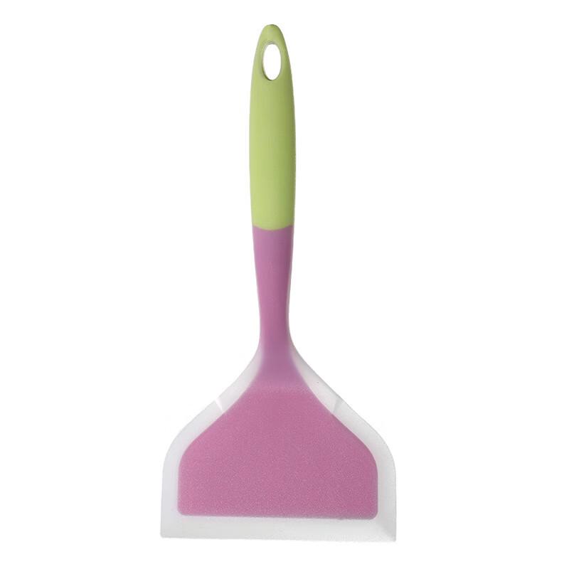 Dual-Color Transparent Silicone Frying Spatula Set