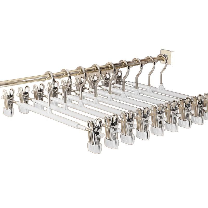 Non-Slip, Non-Marking Stainless Steel Pants & Skirt Clips for Household Wardrobe Storage and Drying.