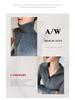 25 Premium Women's Baby Cashmere Cardigan, Double-Zipper Lapel Ribbed Sweater, Loose Wool Coat for Autumn/Winter.
