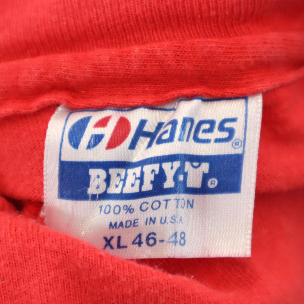 HANES 80s 90s BEEFY-T USA Made Old Long Sleeve T-shirt XL Ron T Men's Used