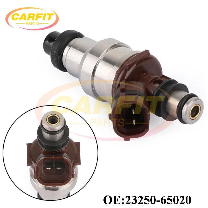 6PCS OEM 23250-65020 2325065020 23209-65020 2320965020 Fuel Injectors For 1989-1995 Toyota 4Runner Pickup T100 3VZE 3.0L V6
