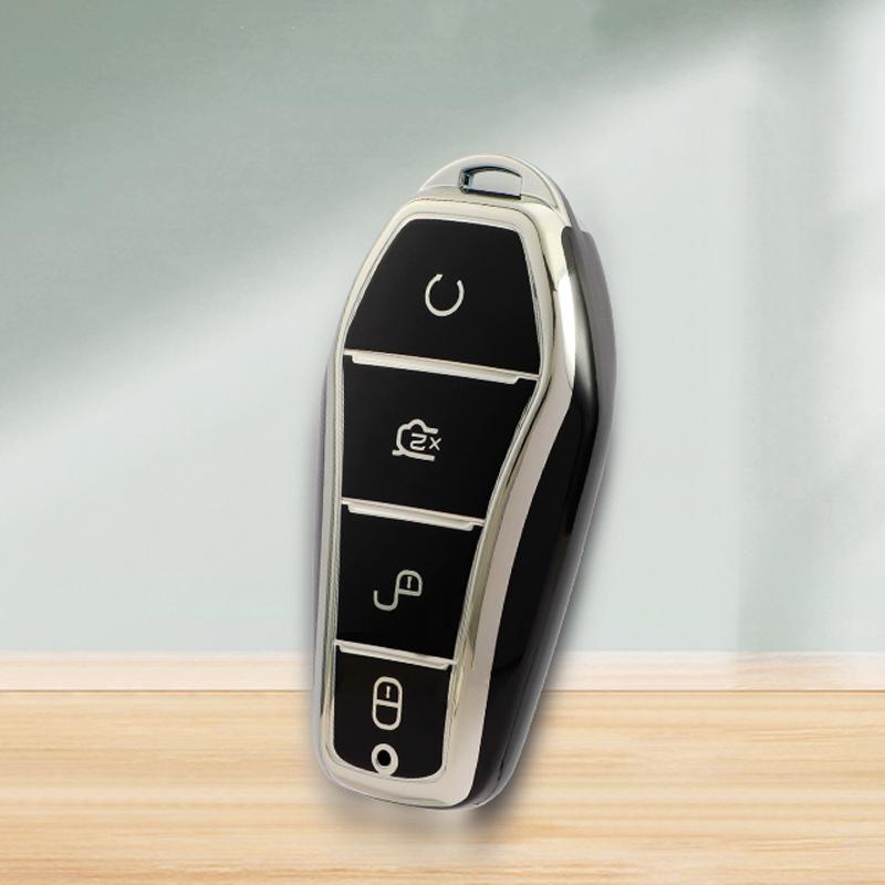 Auto Shell Fob pentru BYD Han Ev Tang Dm Qin PLUS Song Pro MAX Yuan Cataramă moale TPU Accesorii pentru husa pentru chei de mașină