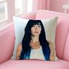 A-Aitana Ocanaa Singer Cushion Cover Natural Linen Pillow Case Double-Sided Print Decorative Sofa Pillowcase Home Decor Gift