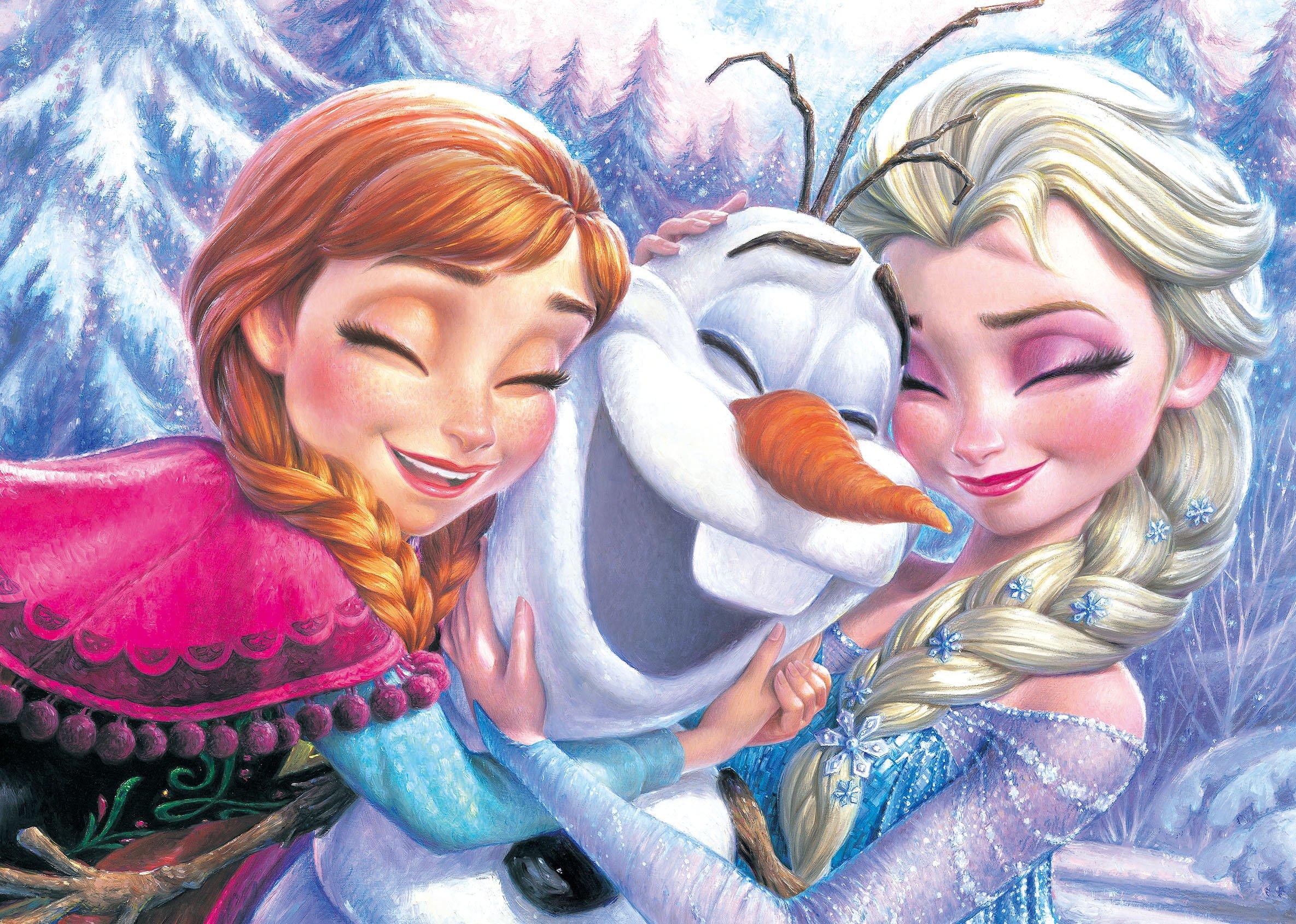 

Tenyo В пазле Disney Frozen Эльза Олаф с лопаточкой и сервисной картой [Сделано в Японии] 500 деталей Анна, и (35x49см) клей Д-500-467,