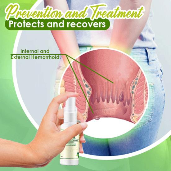 Yousheng 30ml Hemorrhoids Spray Effective Anti-Itch Herb Ingredient Agent Relieve Anal Pain Hemorrhoids Spray for Adult