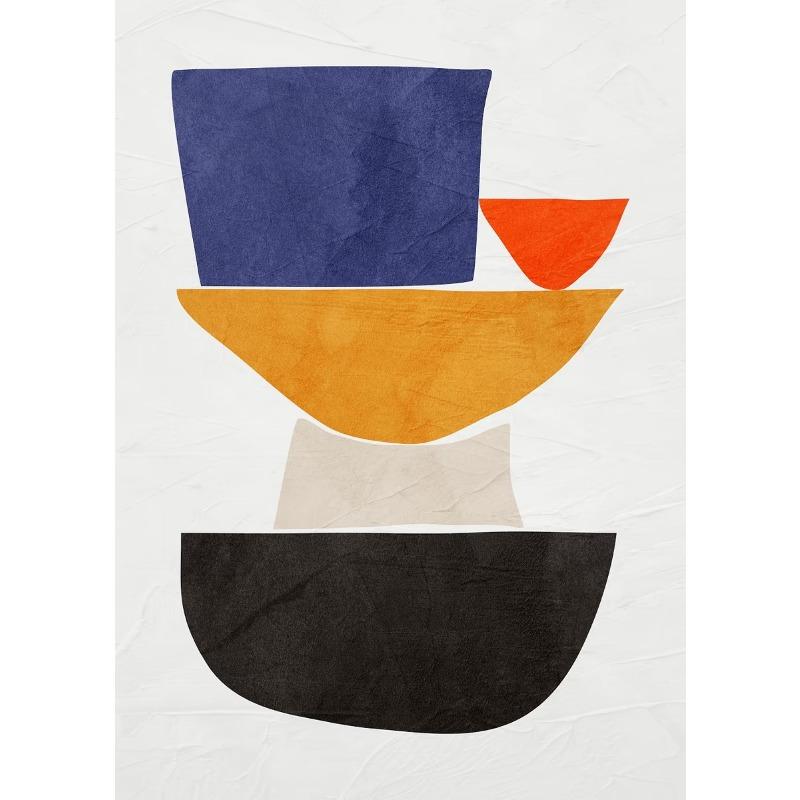 

Ретро Абстрактный Простой Геометрический Графический Постер Холст Принты Художественные Картины Дом Гостиная Спальня Настенное Украшение Без Рамки 21cm×30cm NoFrame