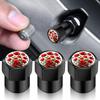 4PCS/LOT DIY Universal For Flower Shape Car Wheel Tire Air Valve Caps Stem Car Stickers For Cars Motor Auto Accessories Decor Gift