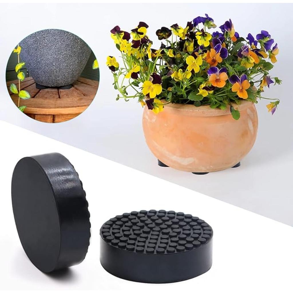 12PCS Invisible Pot Feet with Enhanced Nonslip Gardening Pot Feet Pads Indoor Outdoor Prevent Slips and Spills, Non-Abrasive Easy To Use and Clean