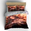 "Samurai Anime Decor Set" Multiple sizes kid's and adults' bedroom Exquisite 3PC bedding set, gift