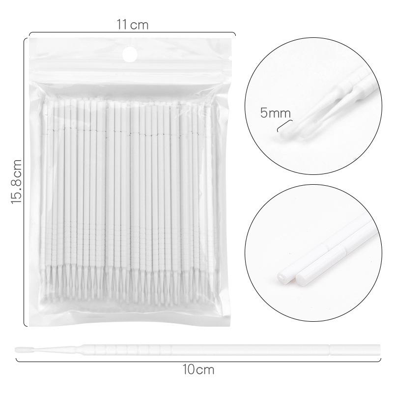 Premium Disposable Colored Nano Cotton Swabs for Eyelash Extensions, Tattooing, and Makeup Cleaning