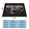 The Walking Dead Jeffrey Dean Rick Grimes Daryl Dixon Blanket Flannel Horror Movie Warm Throw Blanket for Bedroom Sofa Bedspread