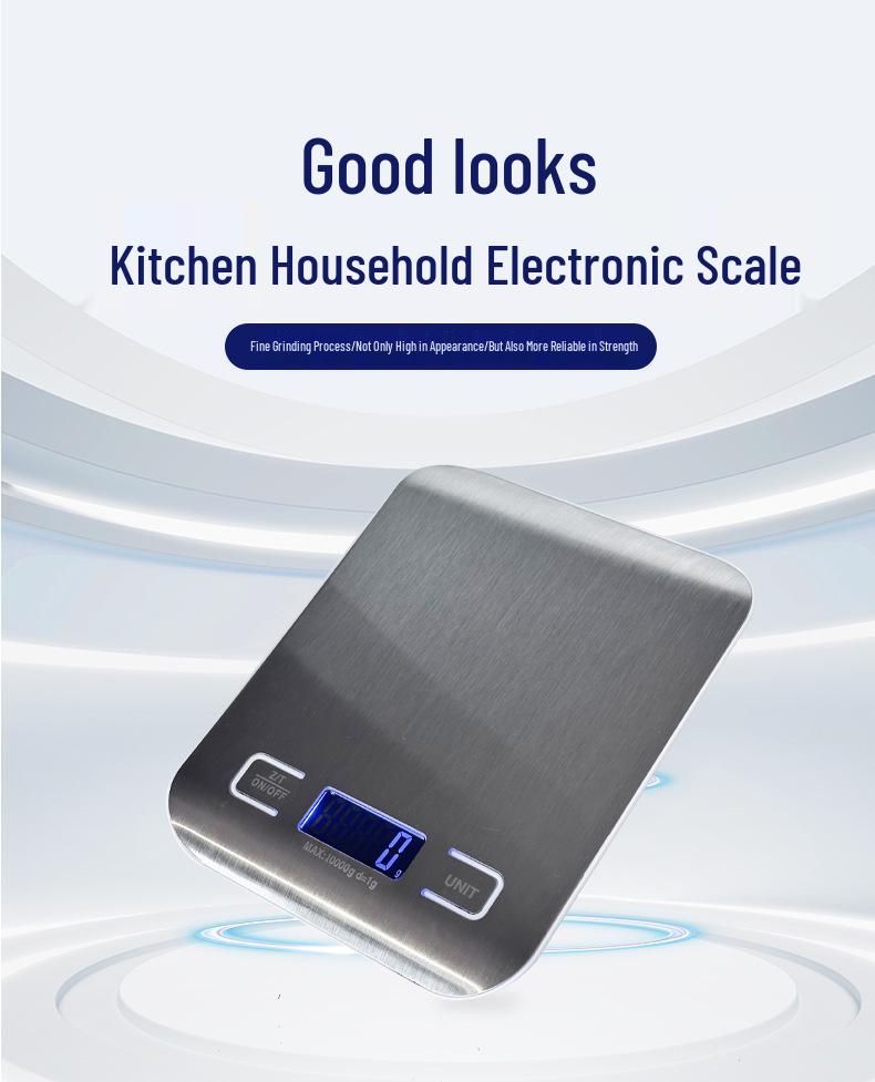 P20 Cântar de Bucătărie din Oțel Inoxidabil: Cantar electronic precis pentru alimente pentru uz casnic
