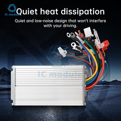 Controlador inteligente sin escobillas de 500 W para bicicletas eléctricas de 36/48 V, accesorios para patinetes eléctricos y bicicletas eléctricas.