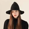 Halloween Vintage Wool Knit Hat Women's Witch Hat Dress Up Party Masquerade Hat Holiday Decoration Accessories
