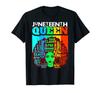 USA Juneteenth Queen Afro Melanin Black Girl Magic Women Girls T-Shirt Unisex T-Shirt