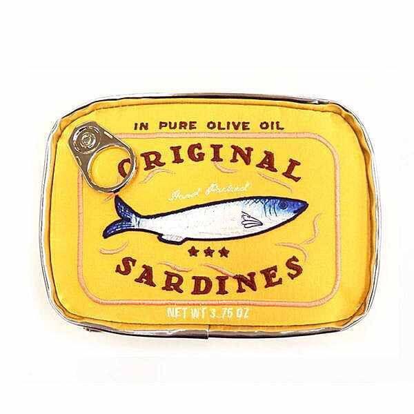 Large Capacity Japanese Sardine Can-Shaped Storage Bag: Cat Fish Makeup & Pencil Case