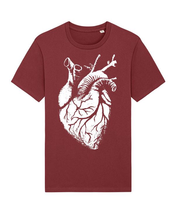 Big Heart Anatomical Heart Konton Zen Biro Art Unisexs Fit TShirt L