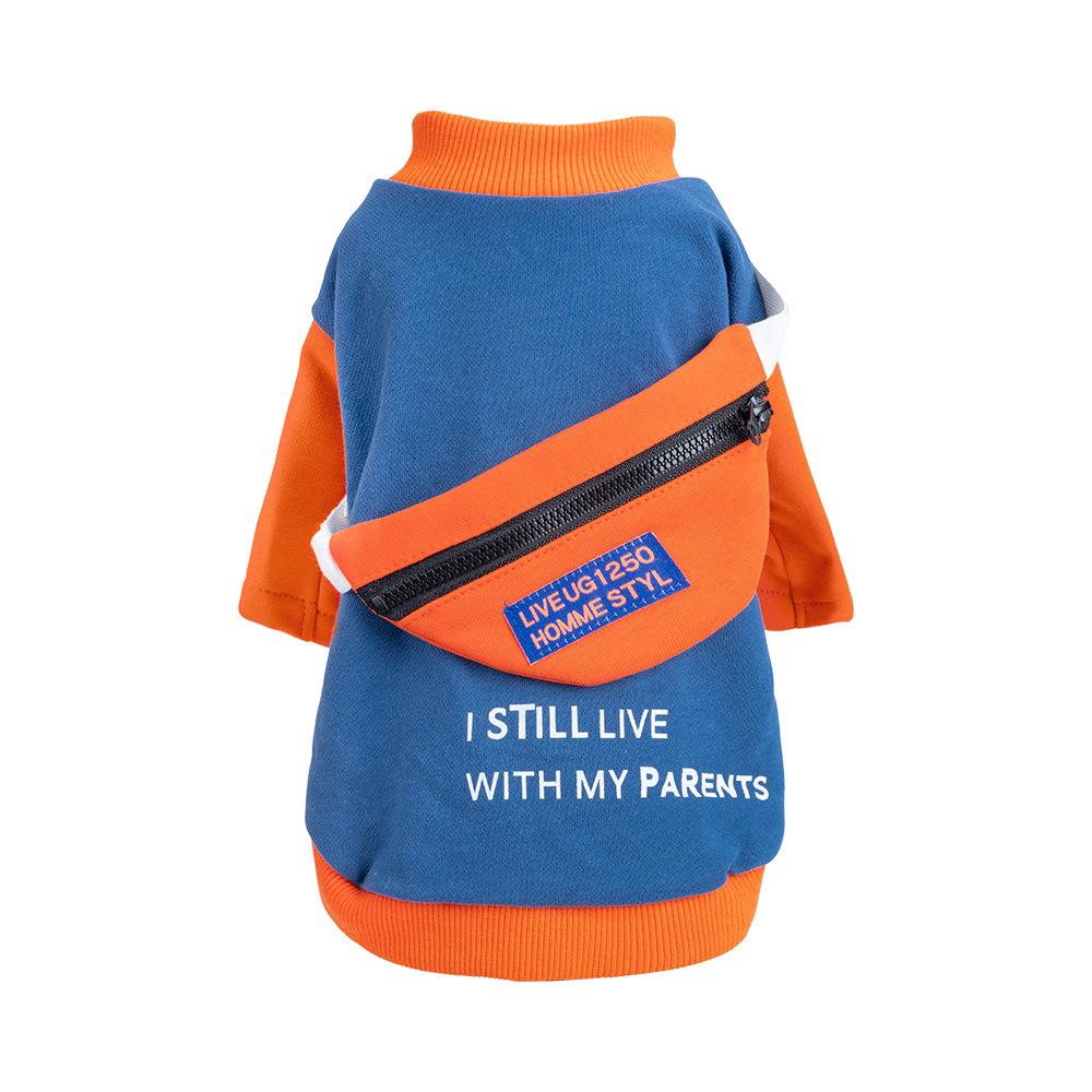 Season Pet Clothes Two-Legged Sweater Removable School Bag Small Dog Dog Sweater
