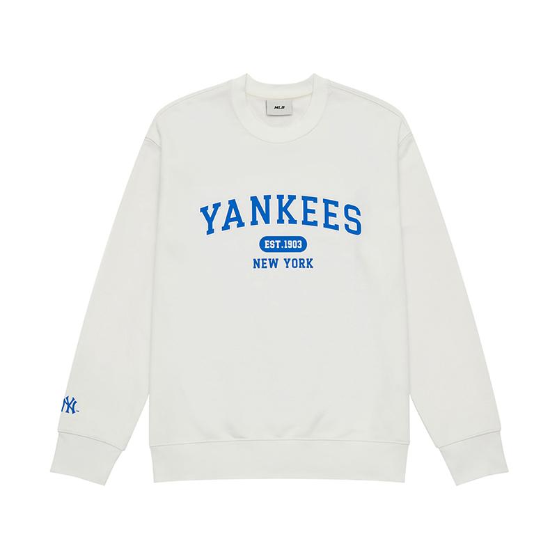 MLB 24FW Sweatshirt Unisex Cream 3AMTV9244-50CRS XL