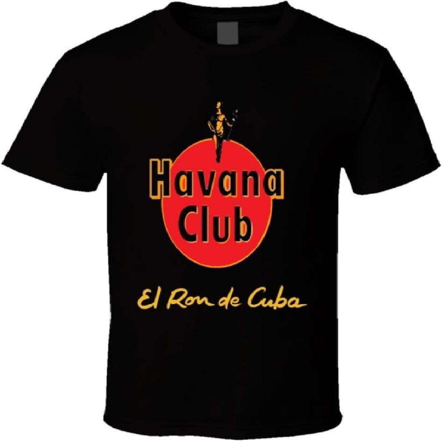 Черная футболка с принтом кубинского рома Havana Club S чёрный