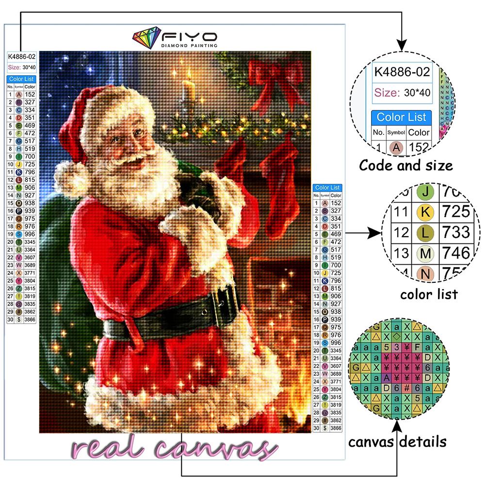 Full 5D Diy Diamond Painting Christmas Tree Santa Snowman 5D Diamond Painting