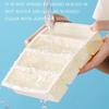 Strip-shap Ice Cubes Trays Silicone Ice Cubes Square Tray Mold Cubes Easy-Release Ice Cubes Molds Refrigerated Food Storage Box