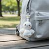 Crochet Design Keychain Plush Material Car Hanging Pendant Cartoon Ghost Doll Pendant  For Girls