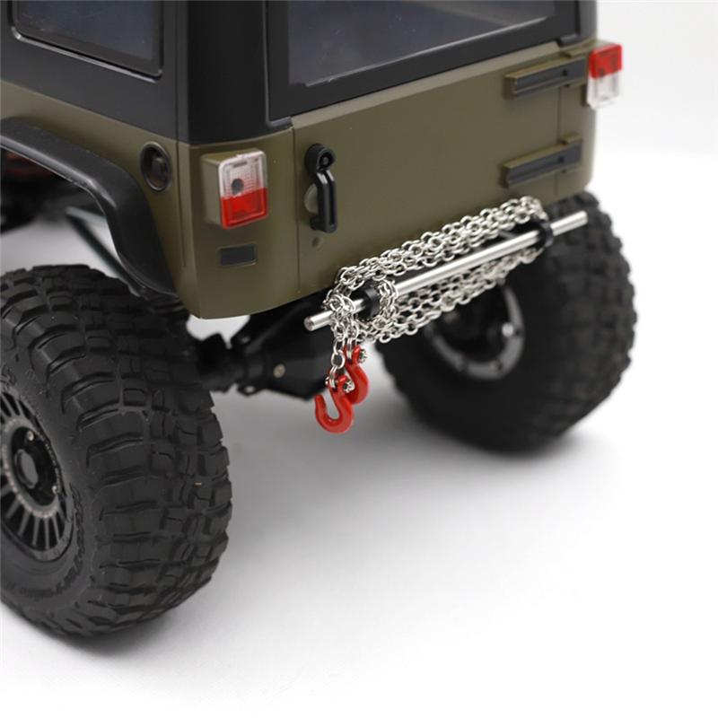 A71Z RC Car Upgrade Adjustable Front And Rear Bumpers Kit For 1/10 SCX10 TRX4 LCG RC Car Upgrade Parts Red