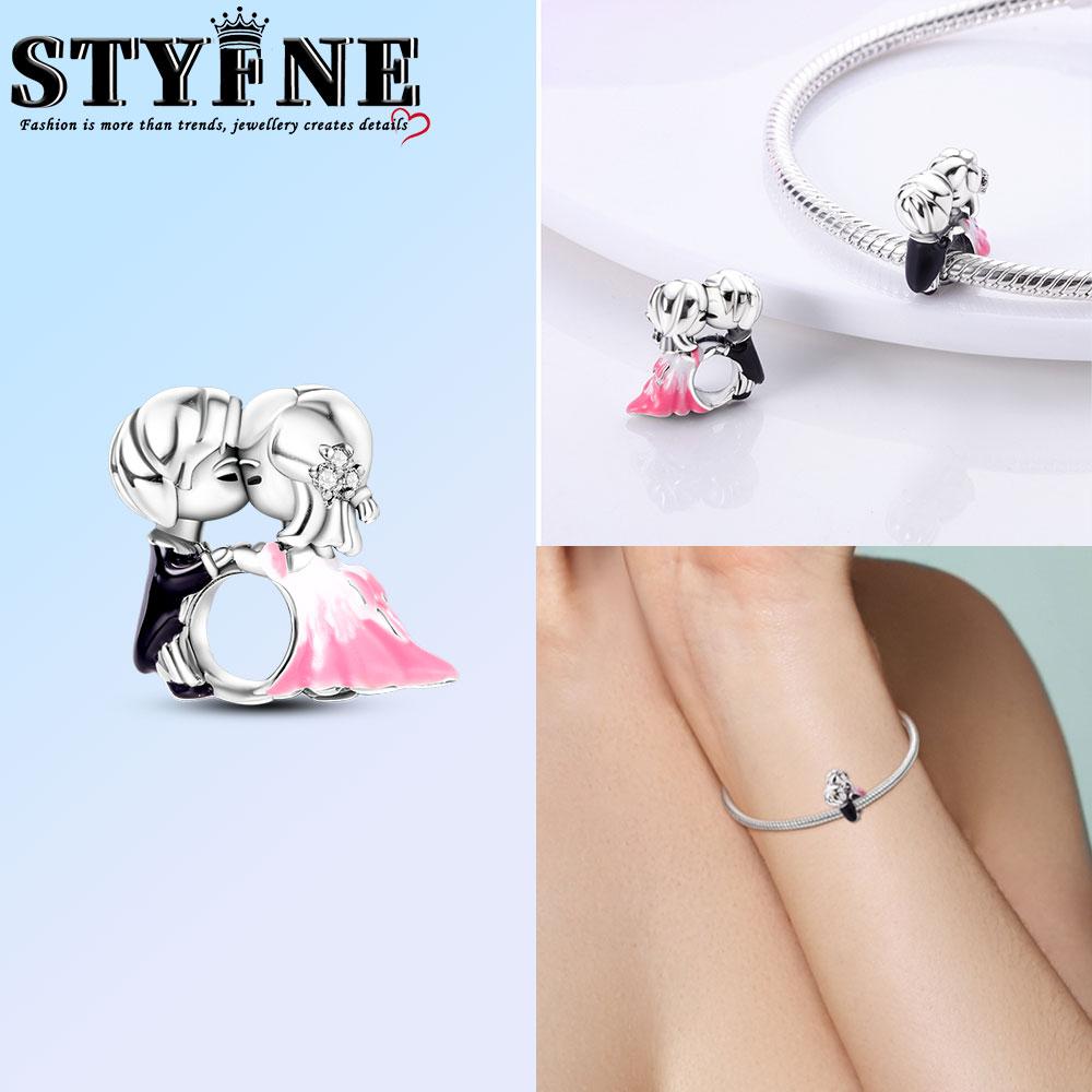 Copper Infinity Love Dangle Charms Like Snake Entangle Beads Fit Original Bracelet Diy Fine Jewelry Gifts For Women