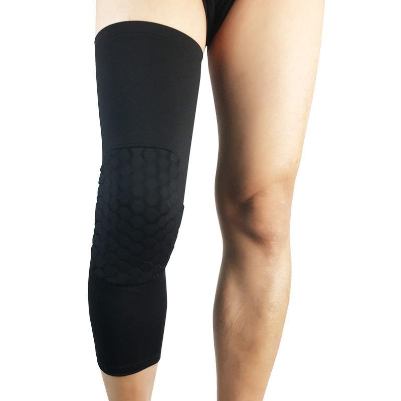 1PC Breathable Sports Football Basketball Knee Brace Leg Sleeve Calf Compression Knee Protection