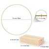 10/20pcs 30.48 Cm Metal Floral Hoop Centerpiece with Wooden Stand for Table Metal Garlands Ring Stand for Centerpiece Table Decorations Wedding Decor