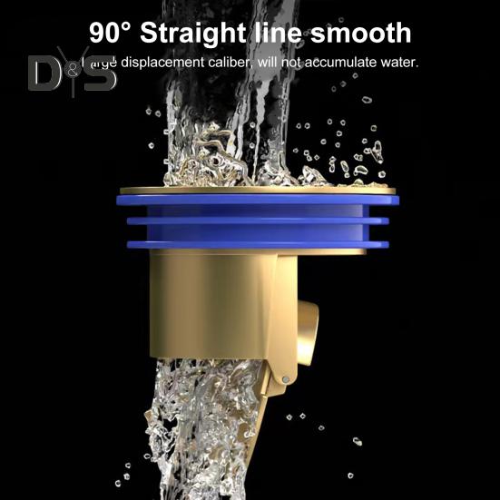 Automatická podlahová vpust s jádrem, proti zápachu, proti úniku, rychlá drenáž, proti hmyzu, rychlá drenážní podlahová mřížka