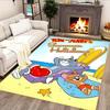 Tom And Jerry Party rug for living rooms, bedrooms, home décor, and as gifts.