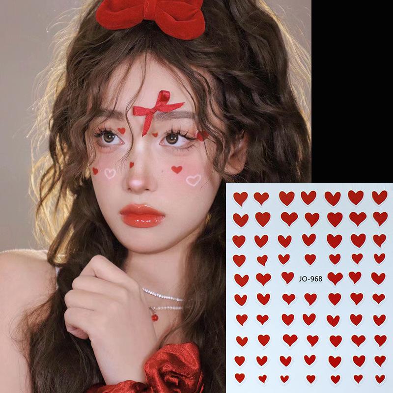 Świąteczne naklejki na twarz i paznokcie z płatkami śniegu: Zimowa Kraina Czarów Naklejki do Makijażu