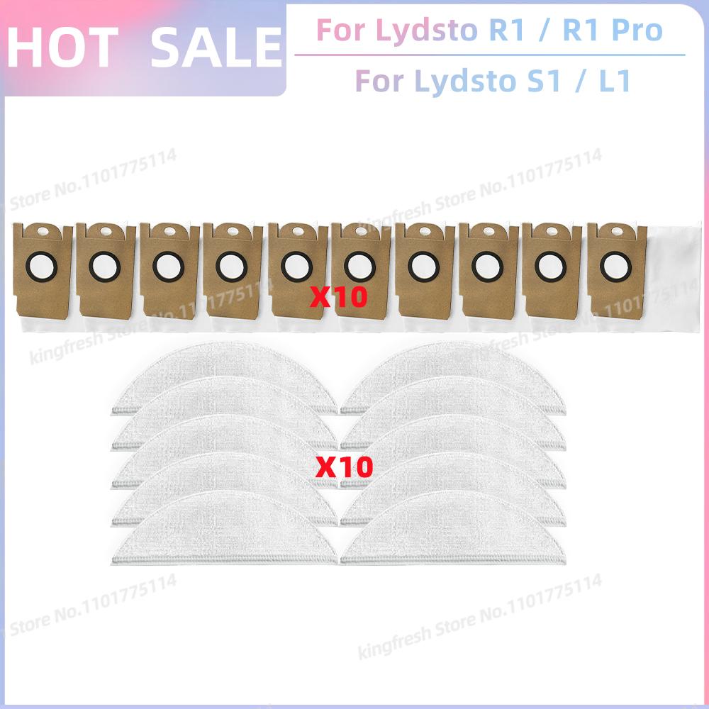 Fit For XiaoMi Lydsto R1 / R1A / R1D / R1 Pro / S1 / L1 Replacement Parts Accessoies Roller Side Brush Filter Mop Pads Dust Bag
